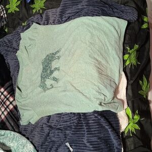 Green Elephant DesignGraphic T-Shirt